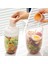 Yeşil 1000 ml 1l Taşınabilir Salata Bardağı Çocuk Kahvaltı Salata Kasesi Çatal ile Okul Öğle Yemeği Kutusu Gıda Depolama Bento Kutusu Yoğurt Yulaf Ezmesi Tahıl Süt Fincan (Yurt Dışından) 3