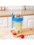 Mavi 870 ml 1l Taşınabilir Kahvaltı Yulaf Ezmesi Tahıl Fındık Yoğurt Salata Bardağı Konteyner Çatal Sos Bardağı Kapaklı Bento Yiyecek Kasesi Mutfak Öğle Yemeği Kutusu (Yurt Dışından) 1
