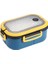 Mavi Taşınabilir Hermetik Öğle Yemeği Kutusu 2 Katmanlı Izgara Çocuk Öğrenci Bento Kutusu Çatal Kaşık Sızdırmaz Mikrodalgada Koku Önlemek Okul (Yurt Dışından) 2
