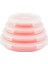 Pembe 350ML 350/500/800/1200ML Yuvarlak Silikon Taşınabilir Katlanır Yemek Kabı Mikrodalga Buzdolabı Plastik Öğle Yemeği Kutuları Gıda Depolama (Yurt Dışından) 1
