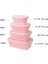 Pembe 350 ml Silikon Katlanır Bento Kutusu 1/3/4 Adet Katlanabilir Taşınabilir Yemek Kabı Gıda Yemek Takımı Gıda Konteyner Kase Öğle Yemeği Kutusu Sofra (Yurt Dışından) 2