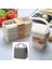 Bej Çantalı Set 900 ml Sağlıklı Malzeme Öğle Yemeği Kutusu 3 Katmanlı Buğday Samanı Bento Kutuları Mikrodalga Yemek Takımı Gıda Saklama Kabı Öğle Yemeği Kutusu (Yurt Dışından) 1