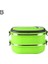 Yeşil 2 Katmanlı Gıda Kabı Depolama Dayanıklı Piknik Öğle Yemeği Kutusu Kutusu 1/2/3 Katmanlı Öğrenci Paslanmaz Çelik Dikdörtgen Termal Bento Sızdırmaz 2019 (Yurt Dışından) 1