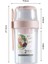 Pembe 560ML Kahvaltı Yulaf Ezmesi Tahıl Fındık Yoğurt Salata Bardağı Mühürlü Konteyner Seti Çatal Sos Bardağı Kapaklı Bento Tuppers Gıda Konik Kase Öğle Yemeği Kutusu (Yurt Dışından) 1