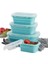 Yeşil 1200 ml Silikon Katlanabilir Öğle Yemeği Kutusu Gıda Saklama Kabı Bento Bpa Ücretsiz Mikrodalgada Taşınabilir Piknik Kamp Dikdörtgen Açık Kutu (Yurt Dışından) 4