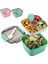 D9476-BU 1600 ml Mikrodalga Öğle Yemeği Kutusu Plastik Öğle Yemeği Kutusu Yemek Takımı Gıda Saklama Kabı Çocuk Çocuk Okul Ofis Taşınabilir Bento Kutusu Öğle Yemeği Çantası (Yurt Dışından) 2