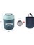 Mavi 550ML Çantalı 710ML Paslanmaz Çelik Termal Bento Öğle Yemeği Kutusu Kaşıklı Gıda Termal Kavanoz Yalıtımlı Çorba Öğle Yemeği Kutusu Çocuklar Için Öğle Yemeği Kutusu Kadınlar (Yurt Dışından) 1