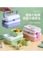 Pembe 1350 ml Kawaii Yemek Kabı Okul Kız Taşınabilir Mikrodalgada Gıda Saklama Kabı Sızdırmaz 2 Katmanlı Bölünmüş Bento Kutusu Kaşık Çatal (Yurt Dışından) 2