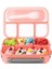 Pembe 1300ML 1300ML Bento Kutusu 4 Bölünmüş Öğle Yemeği Kutusu Yetişkinler Için Çatallı Bebek Bento Öğle Yemeği Kutuları Öğle Yemeği Kapları Sızdırmaz Mikrodalga (Yurt Dışından) 1