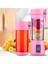 Pembe Elektrikli Meyve Sıkacağı USB Şarj Edilebilir Meyve Suyu Mikser Makinesi El Smoothie Blender Küçük Mutfak Robotu Mutfak Aracı (Yurt Dışından) 3