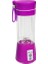 Mor Taşınabilir Şişe Karıştırıcı USB Şarjlı Meyve Suyu Parçalayıcı 380ML Otomatik 304 Paslanmaz Çelik Shake ve Smoothie'ler Için Tek Dokunuşla Temizleme (Yurt Dışından) 1