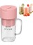 Pembe Seyahat Meyve Sıkacağı Bardağı Suyu Mini Fincan Blender Şarj Edilebilir Meyve Mikser Makinesi Seyahat Blender Blender Meyve Sıkacağı Bardağı Greyfurt (Yurt Dışından) 4