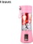Pembe 4 Yapraklı Taşınabilir Mini Sıkacağı Meyve Blender Milkshake El Elektrikli Meyve Sıkacağı USB Şarj Edilebilir Çok Fonksiyonlu Blender Mutfak Malzemeleri (Yurt Dışından) 1
