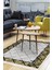 Dijital Salon Halısı Trend Keçe Kaymaz Taban Saçaklı Modern Doreen Sarı 1