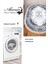 Dijital Mutfak Halısı Trend Keçe Kaymaz Taban Saçaklı Oval Modern Mollie Lacivert 3