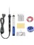 Gri Set-2 110V Us Plug 60W/80W Dijital Elektrikli Havya Kiti Ayarlanabilir Sıcaklık Mini Kolu Isı Kalem Kaynak Aracı Seramik Isıtıcı Demir Ipuçları (Yurt Dışından) 4