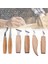 4 Adet Set Marangoz Aletleri 2/3/4/5/6 Adet Keski Ağaç Işleme Kesici El Aleti Seti Ahşap Oyma Bıçağı Dıy Soyma Kaşığı Heykel Kancalı (Yurt Dışından) 3