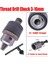 0,8-10MM - Adaptör Matkap Aynası Matkap Aynası Adaptörü Darbeli Anahtarı Elektrikli Matkap'a Dönüştürün - 1/2"-20UNF 3/8"-24UNF Dişli 3 Çeneli Ayna (Yurt Dışından) 4
