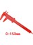 0-150MM Kırmızı 0-80MM 0-150MM Çift Kurallı Ölçek Plastik Sürmeli Kumpas Ölçüm Öğrenci Mini Aracı Cetvel Штангенциркуль 0-100MM (Yurt Dışından) 1