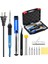 Koyu Mavi 60W 220V, Abd Jcdsolder 60W 220V Ayarlanabilir Sıcaklık Havya Seti + 5 Ipuçları + Lehim Sökme Pompası + Havya Standı + Cımbız + Lehim Teli (Yurt Dışından) 5