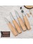 7pcs Set Profesyonel Ahşap Oyma Keski Bıçağı 1/7pcs El Carvingtool Seti Temel Detaylı Oyma Woodworkers Gouges Çok Dıy Bıçaklar (Yurt Dışından) 2