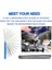 150MM 3 Adet 1/2/3/5 Feeler Ölçer Uzunluk Ölçümü 0.02-1mm Dolgu Ölçer 360 Derece Dönebilen Ölçüm Çelik Şim Ev Çalışma Düzeni Aracı (Yurt Dışından) 5