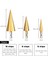 4-22MM Altıgen 3-12MM 4-12MM 4-20MM Hss Düz Oluk Adım Matkap Ucu Seti Titanyum Kaplamalı Ahşap Metal Delik Kesici Çekirdek Matkap Ucu Seti (Yurt Dışından) 2