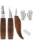 Set A 6 Adet Ağaç Işleme Oyma Araçları Kiti Eldiven Bileme Taş Vanadyum Çelik Ahşap Oyma Bıçağı Seti Taşınabilir Ahşap Oyma Bıçağı (Yurt Dışından) 1