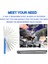 100MM Feeler Ölçer Kalınlık Ölçümü Metrik 0 02-1mm Dolgu Ölçer 360 Derece Çıkarılabilir Ayarlanabilir Itici Işaretli Düzen (Yurt Dışından) 3