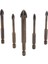 3 4 5 6 7 8 10 12MM Tungsten Karbür Cam Matkap Ucu Seti Alaşım Karbür Noktası 4 Kesme Kenarları ile Kiremit Cam Çapraz Mızrak Kafa Matkap Uçları (Yurt Dışından) 4