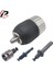 Ayna ve Şaft Seti 3/8-24UNF 2-13MM Anahtarsız Yarım Metal Matkap Chuck Hızlı Değişim Adaptörü Sds-Plus Şaft 1/4 "altıgen Kare Fit Döner Darbeli Matkap (Yurt Dışından) 1