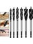 13MM 12-35MM Ağaç Işleme Büküm Matkap Ucu Seti Uzun Dört Yuvalı 6.35MM Shank Karbür Matkap Ucu Delik Testere Kapı Kilidi Ahşap Planya Araçları (Yurt Dışından) 1