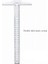 At Kare Cetvel 30 cm Plastik T Şekli Cetvel Temizle Şeffaf Ölçümler Düz Cetvel Ölçü Aracı (Yurt Dışından) 5