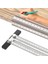 300MM Yüksek Hassasiyetli Ölçekli Cetvel Paslanmaz Ağaç Işleme Kazıma Işareti Çizgi Ölçer Marangoz Ölçme Aracı Işaretleme T Tipi Delik Cetvel (Yurt Dışından) 2