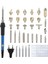 35 Adet Kit Ab Tak 220V 60W Oyma Pirografi Kalem Seti Ayarlanabilir Sıcaklık Havya Ahşap Yakma Kiti 110V 220V Kaynak Onarım Araçları (Yurt Dışından) 2