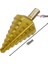 Altın Hss Çoklu Delik 8 Boyutları 10/15/20/25/30/35/40/45MM Titanyum Adım Matkap Ucu 8 Adım Koni Matkap Ucu Delik Oluk Metal Ahşap Kesim (Yurt Dışından) 1