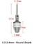 Yuvarlak Saplı 2.35MM Matkap Chuck Anahtarsız Matkap Chuck Tornavida Darbeli Sürücü Adaptörü 1/4 "hex Shank Hızlı Değişim Dönüştürücü Mini Matkap Chuck (Yurt Dışından) 1