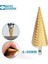 4-12MM Adım Matkap Ucu Seti Ahşap Titanyum Kaplamalı Sert Metal Yumruk Delik Kesici Ağaç Işleme Araçları Kademeli Matkaplar 32MM Hex Koni Uçları Kiti (Yurt Dışından) 5