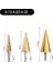 Altın 3pcs Çanta L 4-20MM 4-12MM 4-32MM Adım Matkap Ucu Kalemtıraş Metal Matkap Uçları Seti Sahne Çok Fonksiyonlu Kademeli Sondaj Konik Ağaç Işleme (Yurt Dışından) 5