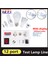 Hiçbir EKRAN-12PORT Ab Fişi LED Lamba Ampul Test Cihazı Manuel Ayar Gerilimi Düşmeye Dayanıklı Işık Test Kutusu, E27 B22 E14 Lamba Ampul Için LED Ekran ile (Yurt Dışından) 5