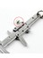 Gümüş Taşınabilir Metal Sürmeli Kumpas Cetvel 0-4 cm Hareketli Sürmeli Kumpas Cetvel Modeli Anahtarlık Ağaç Işleme Aleti Aksesuarları (Yurt Dışından) 4