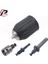 Chuck ve Şaft Seti 0.8-10MM 3/8 "-24UNF Kendinden Kilitlemeli Anahtarsız Matkap Chuck Kendinden Sıkma 3/8" Chuck Adaptörü Sds Altıgen Darbeli Anahtar Dönüşümü (Yurt Dışından) 1