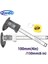 Gümüş 100 100/150MM 4/6 Inç LCD Dijital Elektronik Karbon Fiber Sürmeli Kumpas Ölçer Mikrometre Ölçme Aracı 1 M Mezura (Yurt Dışından) 2