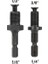 2 Adet Set Matkap Chuck Adaptörü 1/4 "hex Shank Adaptörü 1/2" 3/8 "erkek Konu Elektrikli Matkap Uçları Collet Hızlı Değişim Dönüştürücü (Yurt Dışından) 1