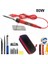 80W Kırmızı Set 1 110V Abd Fişi 80W Dijital Elektrikli Havya 220V 110V Sıcaklık Ayarlanabilir LCD Ekran Lehim Kaynak Demiri Alet Takımı Ipuçları 60W/80W (Yurt Dışından) 1