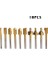 Titanyum 10 Adet Hss Freze Uçları Ahşap Kesici Freze Uyar Dremel Döner Alet Seti 1/8 "3mm Shank Marangozluk Freze Uçları Döner Araçları Dıy (Yurt Dışından) 1
