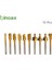 Titanyum 10 Adet Hss Freze Uçları Ahşap Kesici Freze Uyar Dremel Döner Alet Seti 1/8 "3mm Shank Marangozluk Freze Uçları Döner Araçları Dıy (Yurt Dışından) 2