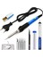 Mavi Set-1 110V Us Plug Versiyonu Elektrikli Havya 110V / 220V 60W Sıcaklık Ayarlanabilir Mini Saplı Isı Kalemi Lehim Istasyonu Ipuçları Standı Tel Aletleri (Yurt Dışından) 2