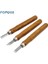 5 Adet Set Ağaç Işleme Oyma Bıçağı Seti Çok Fonksiyonlu Dıy El Yapımı Ahşap Oyma Soyma Sanat Modelleme Bıçağı Ahşap Saplı Keski Aracı (Yurt Dışından) 2