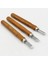5 Adet Set Ağaç Işleme Oyma Bıçağı Seti Çok Fonksiyonlu Dıy El Yapımı Ahşap Oyma Soyma Sanat Modelleme Bıçağı Ahşap Saplı Keski Aracı (Yurt Dışından) 4
